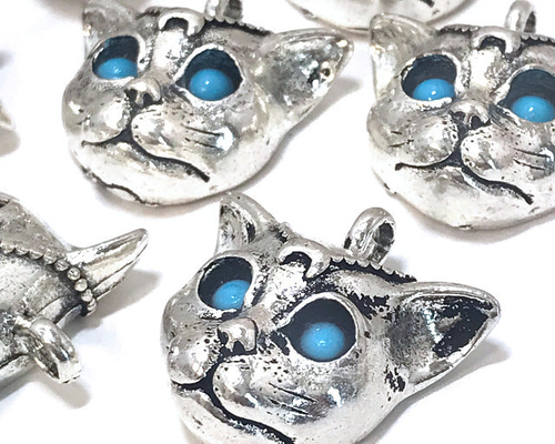 アクセサリーパーツチャームパーツ ピアスパーツ 金具猫チャーム