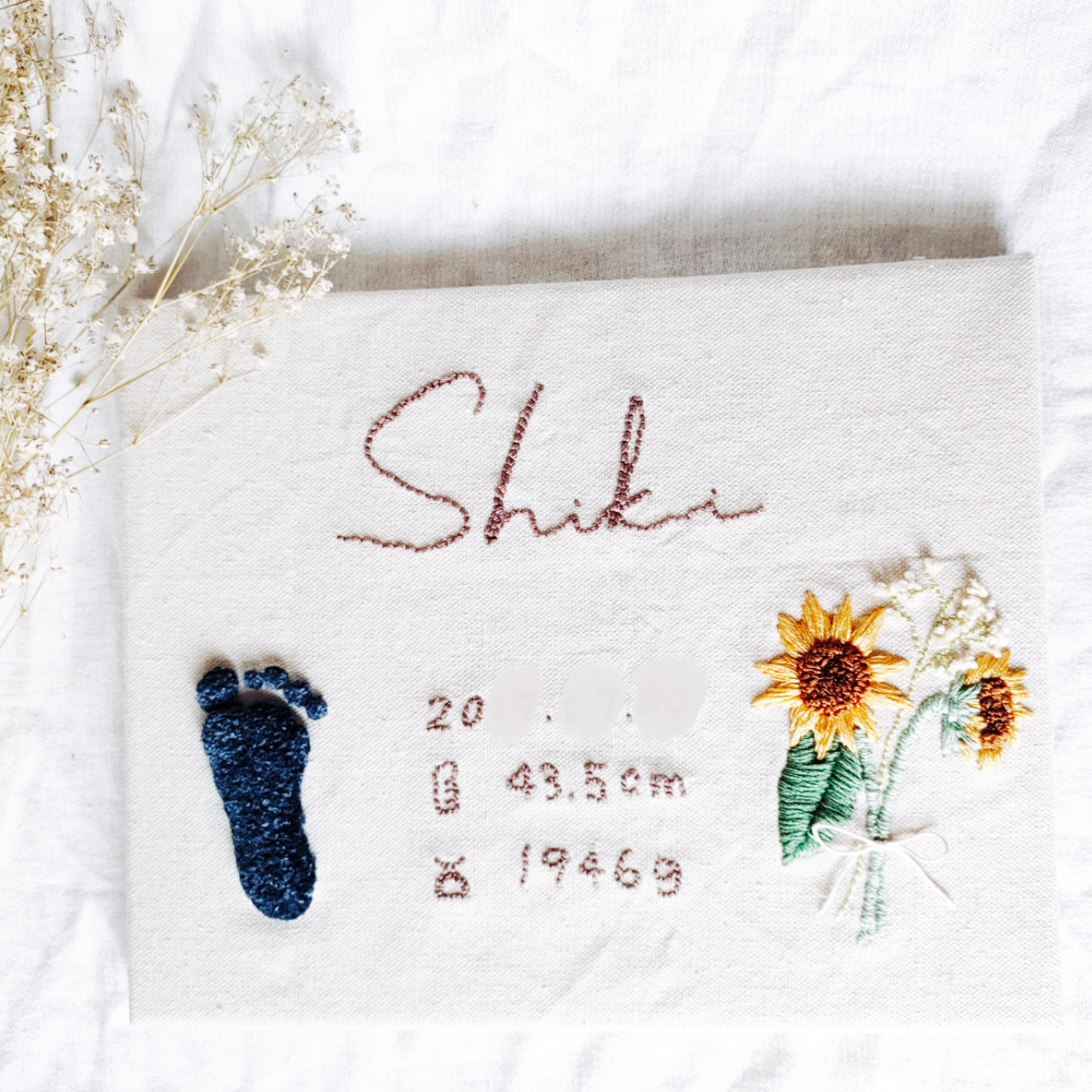 世界に1つ❀モコモコあんよバースボード