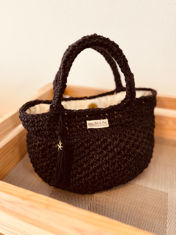 TheBagmati　かごバッグ タッセル付き タッセル付き☆カゴバッグ