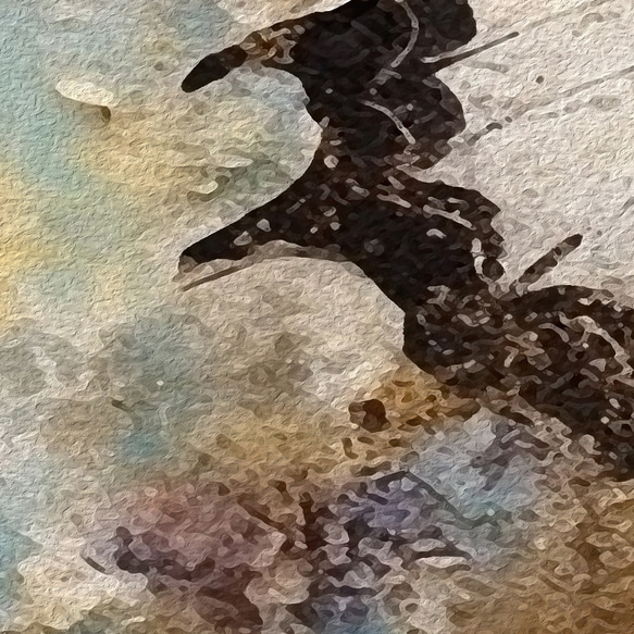 モダン 抽象画 蝶々 油絵風  / インテリアポスター 海外アート ３枚セット / 5128 7枚目の画像