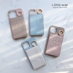 全機種対応 刻印無料♡ﾐﾗｰ 4枚ｶｰﾄﾞ収納 スマホケース  背面カバー iPhone17 16pro 15 他ｹｰｽ 2枚目の画像