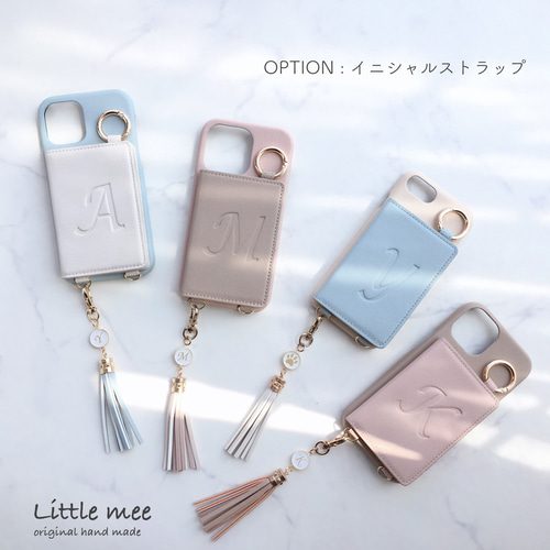 全機種対応 刻印無料♡ﾐﾗｰ 4枚ｶｰﾄﾞ収納 スマホケース 背面カバー