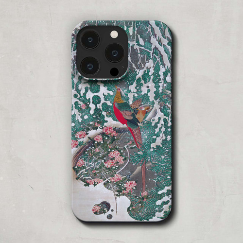 スマホケース / 伊藤 若冲「雪中錦鶏図」 iPhone 全機種対応 冬