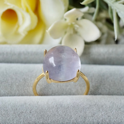 ハンドメイド シルバー クリスタルリング フローライトイン フローライト インクォーツ シルバーリング‖ANAM gems（アナム