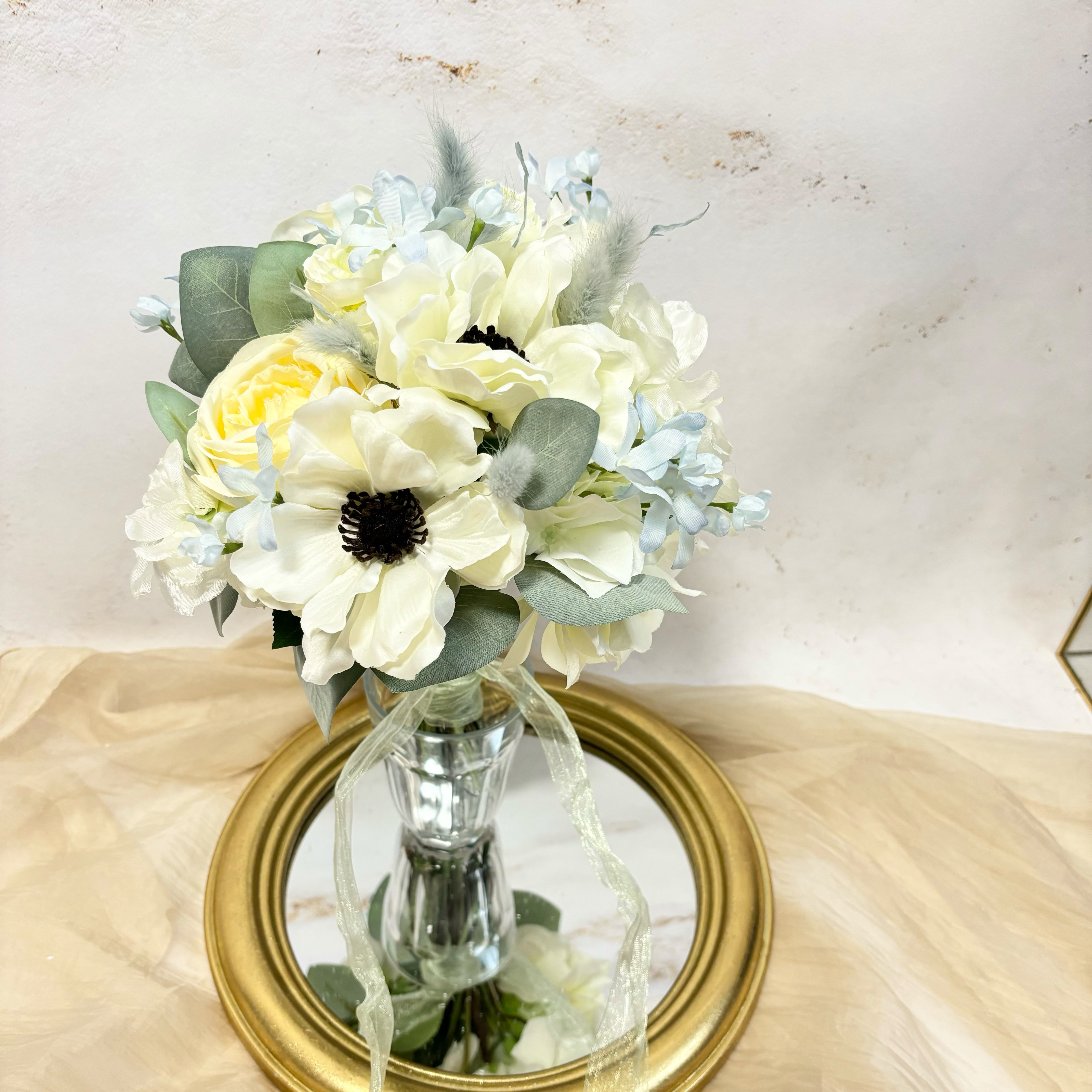 【特別価格】Weddingbouquet -アネモネ- ウェディングブーケ　クラッチブーケ