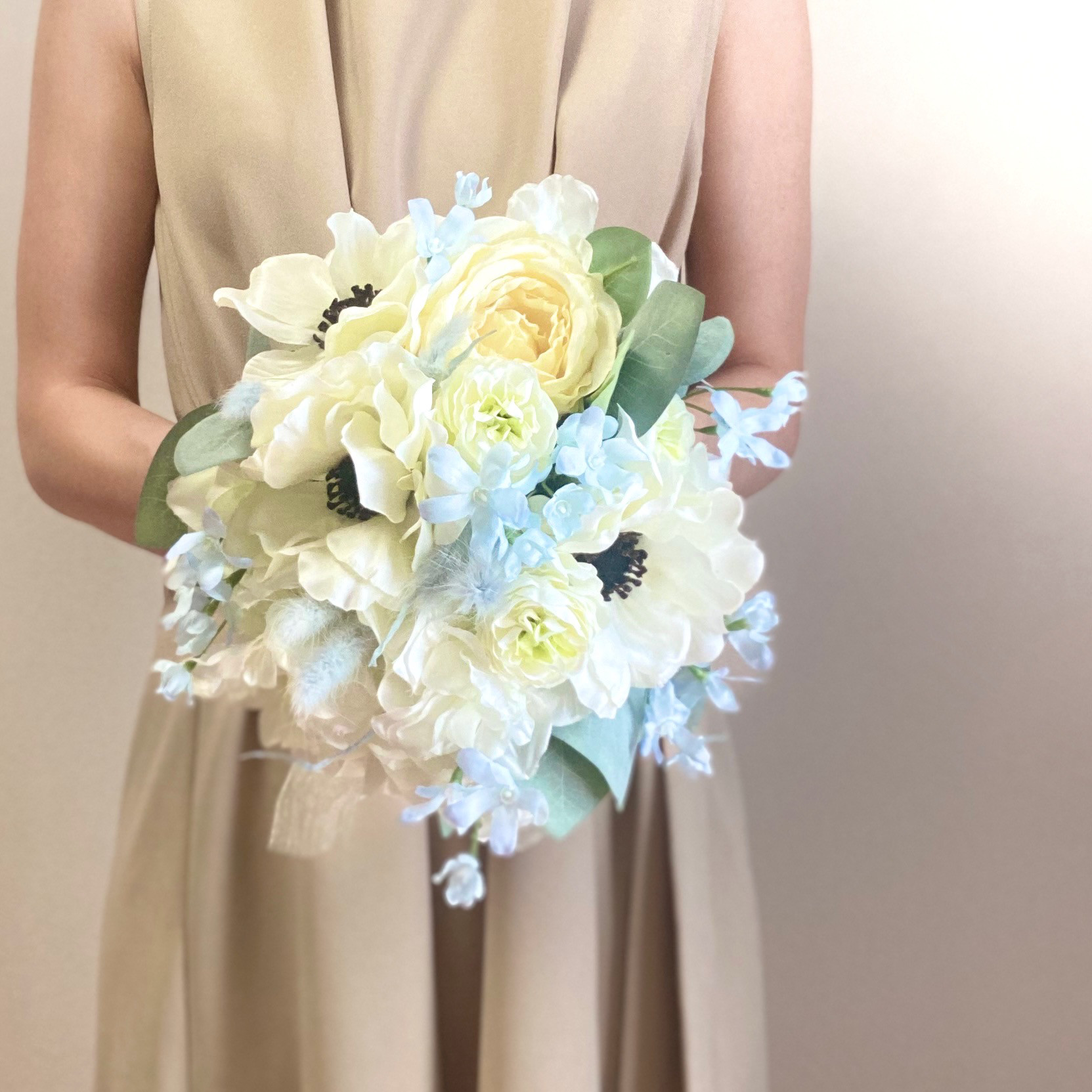 【特別価格】Weddingbouquet -アネモネ- ウェディングブーケ　クラッチブーケブーケ