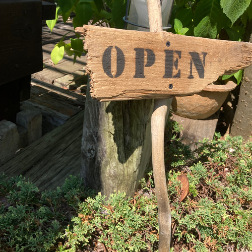 手渡し ハンドメイド 流木看板 看板