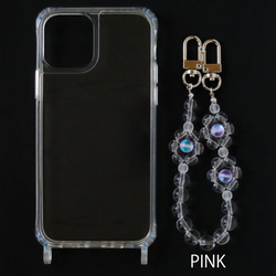 花朵圖案/智能手機背帶/iPhone 手機殼和珠子背帶/所有型號/粉彩 第11張的照片