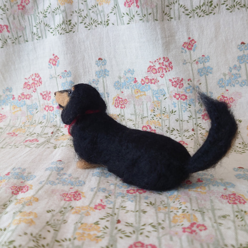 羊毛フェルト ダックスちゃん❁⃘*.゜ ちょこ様ご依頼品 ダックスちゃん 羊毛フェルト mi-wa 通販 16305523