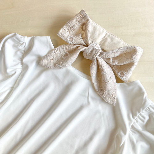 保冷剤付》刺繍 ネッククーラー ベージュ 選べる2type ◎母の日