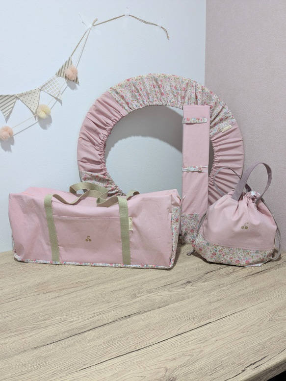 受注生産】新体操バッグ(小)新体操ボストンバッグ リボン 受注生産】新体操バッグ(小)新体操ボストンバッグ リボン