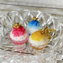 受注生産》夏♡かき氷のキーホルダー♡フェイクスイーツ キーホルダー