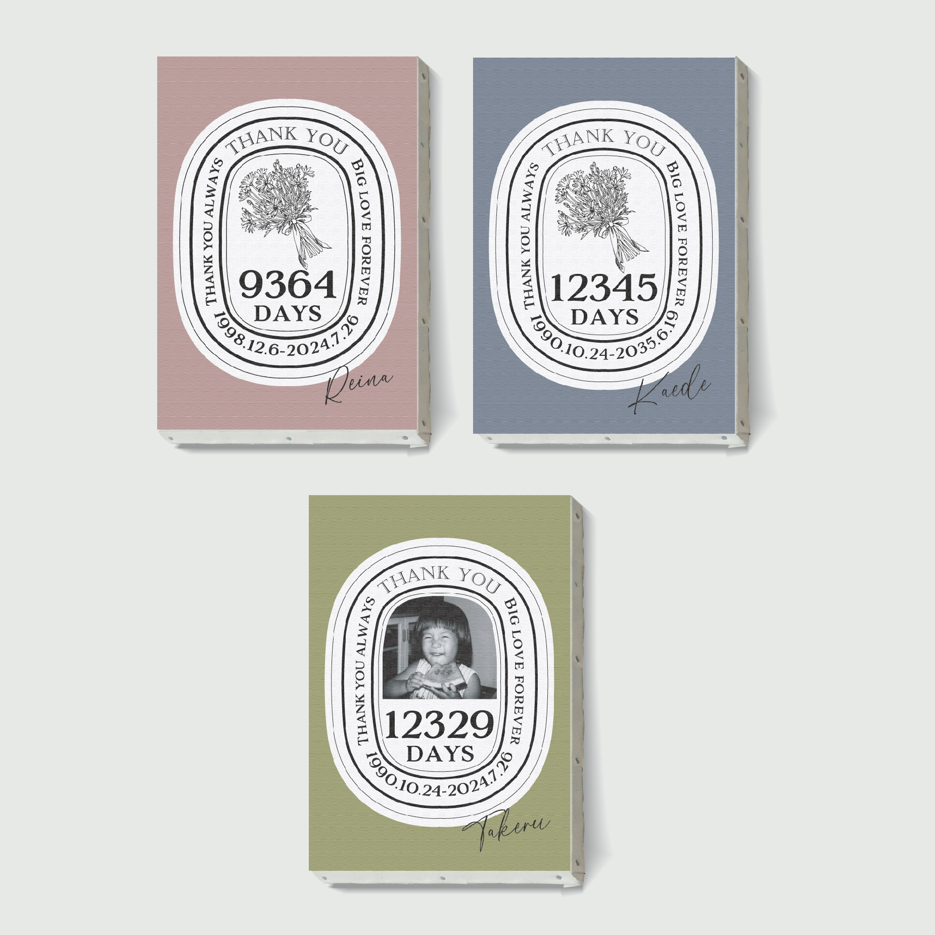 【セミオーダー】両親贈呈品｜子育て感謝状｜母の日｜誕生日｜ギフト｜キャンバス｜ 4,150円