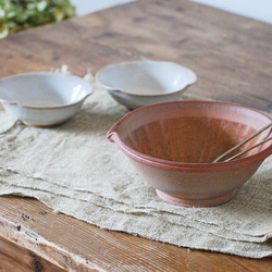 ハレモケモ新品　陶器　陶芸作家　片口鉢2個　236 片口小鉢 | atelier385