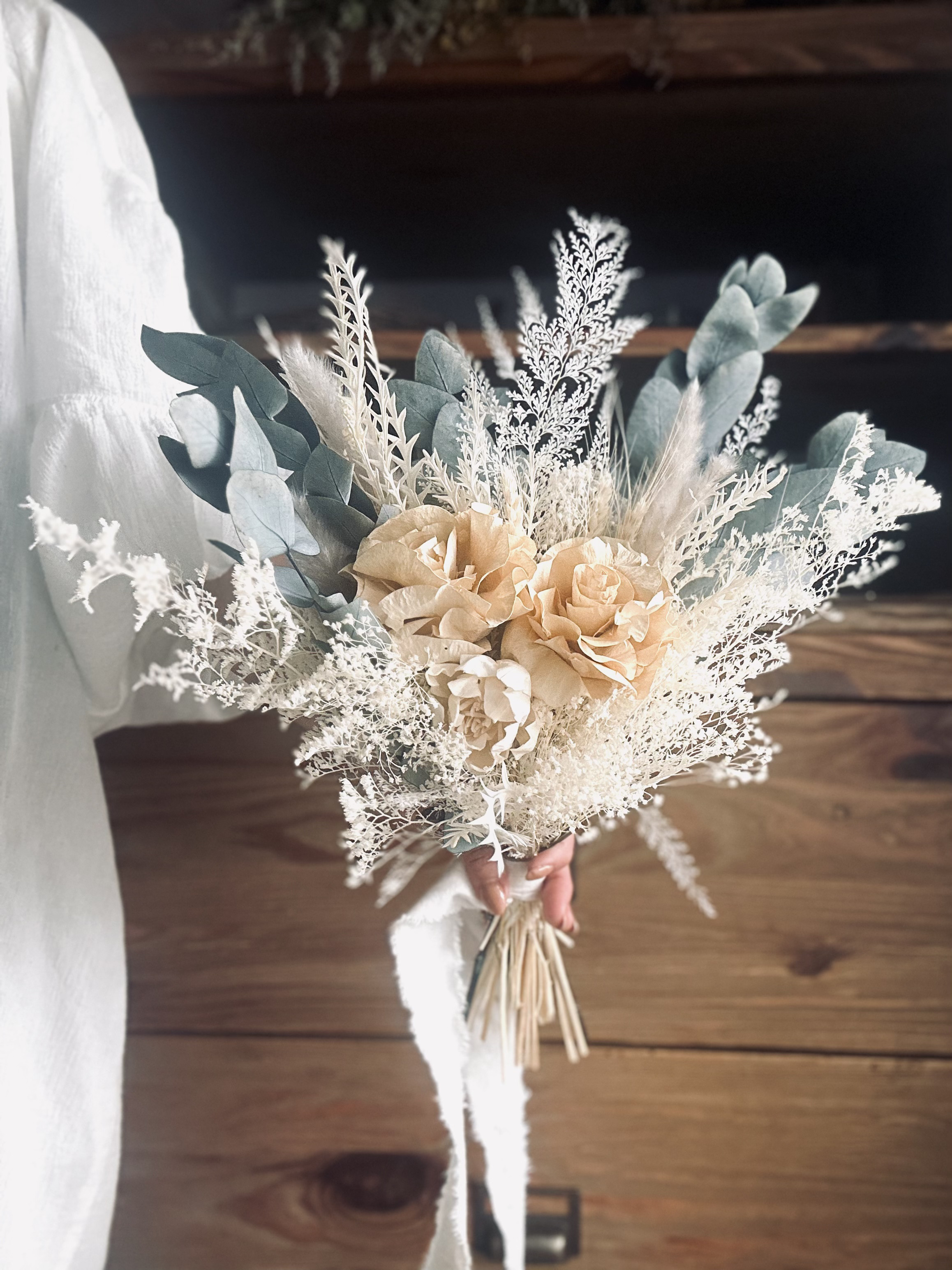 【ウェディングブーケ】クラシカルウェディング アイボリーローズ 11,840円