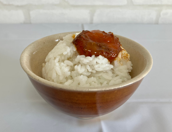 あめ釉塗り分け飯碗（あめゆうぬりわけめしわん） 8枚目の画像