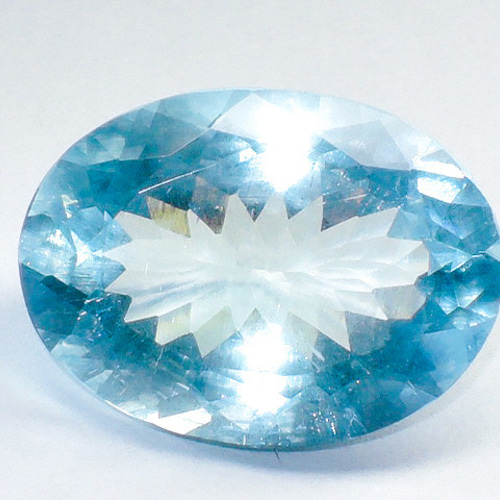 ☆アクアマリンブリリアントカット☆7.57ct/16.0mm☆天然 ☆アクアマリンブリリアントカット☆7.57ct/16.0mm☆天然