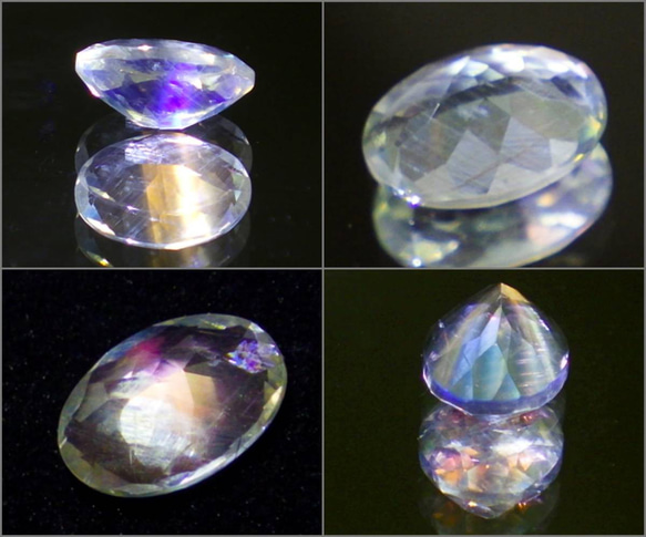 ★レア★アンデシンラブラドライトブリリアントカット★0.52ct/6.59mm★宝石ソーティング天然フェルスパーオーバル 8枚目の画像