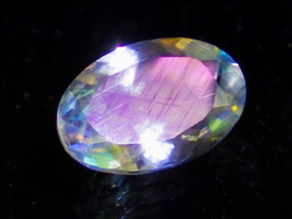 ☆レア☆アンデシンラブラドライト ファセットカット☆0.50ct/6.60mm ...