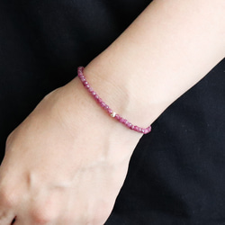 14KGF】つけっぱなしOK！細見え！極細チェーンブレスレット