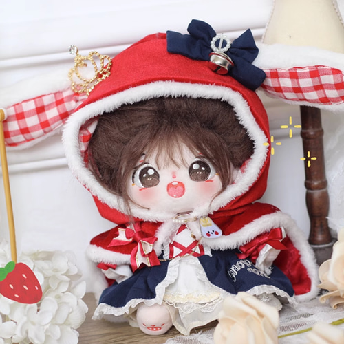 20cmぬいぐるみ服 着せ替えぬいぐるみ かわいい 白雪兎姫セット