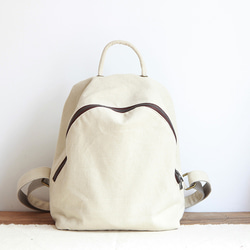背包，簡約，緊湊，輕便，帶後袋，4 種顏色 第10張的照片