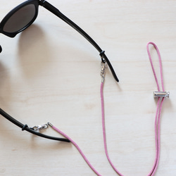 率性簡約丨調整式 眼鏡繩 口罩掛繩 項鍊 多功能小物-藕粉 第1張的照片
