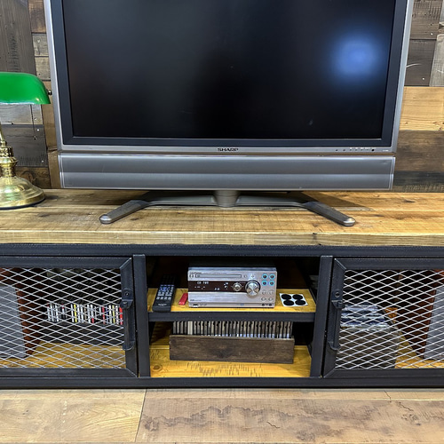 テレビボード アイアン＋古材 サイズオーダー1800mmまで無料 テレビ台