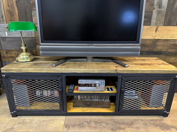 テレビボード アイアン＋古材 サイズオーダー1800mmまで無料 テレビ台