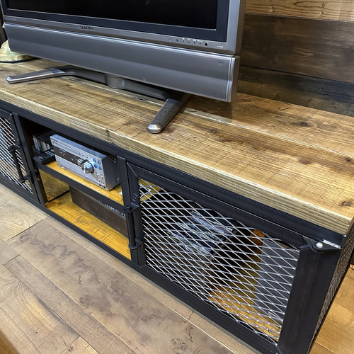 テレビボード アイアン＋古材 サイズオーダー1800mmまで無料 テレビ台