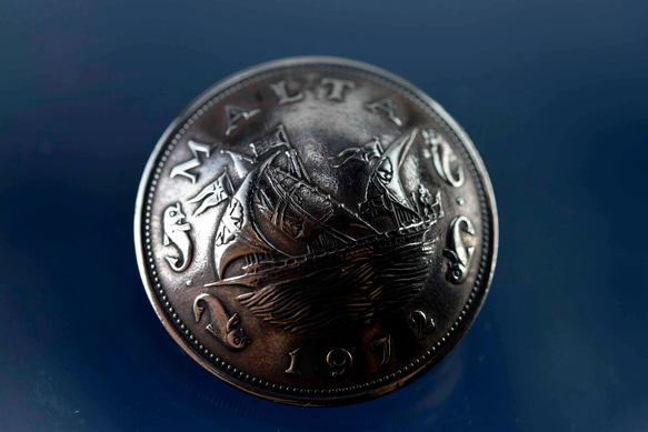 ビンテージコインコンチョ 本物コインコンチョ  コインボタン 迫力 美麗 11061-494 7枚目の画像