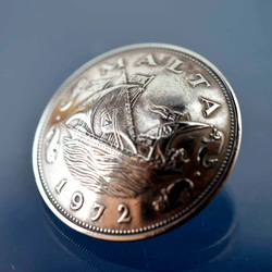 ビンテージコインコンチョ 本物コインコンチョ  コインボタン 迫力 美麗 11061-494 6枚目の画像