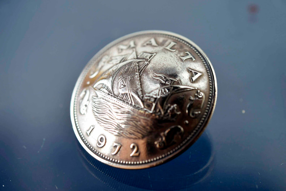 ビンテージコインコンチョ 本物コインコンチョ  コインボタン 迫力 美麗 11061-494 6枚目の画像