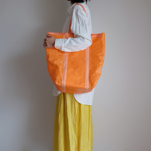 超軽量/撥水ポリエチレン/肩掛けマチ付きトートバッグ/A4対応・大容量