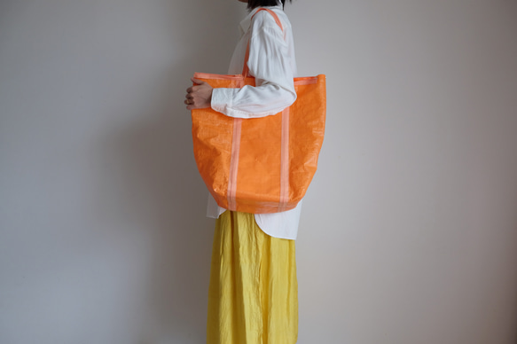 超軽量/撥水ポリエチレン/肩掛けマチ付きトートバッグ/A4対応・大容量