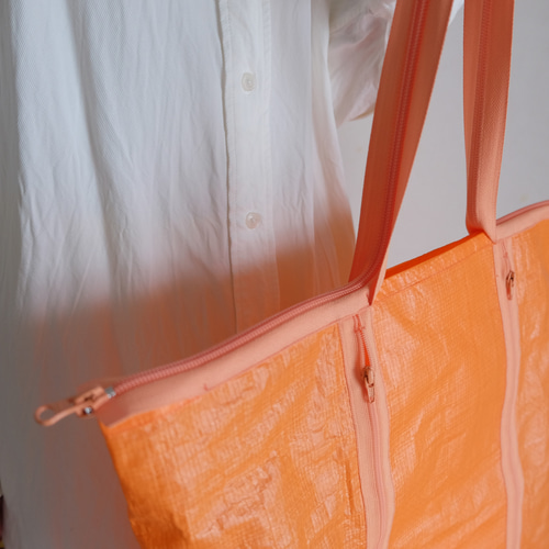 超軽量/撥水ポリエチレン/肩掛けマチ付きトートバッグ/A4対応・大容量