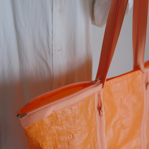 超軽量/撥水ポリエチレン/肩掛けマチ付きトートバッグ/A4対応・大容量