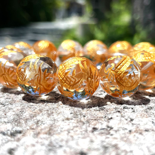 運命を好転させる数珠】16ミリ 風水神 皇帝龍 本水晶 クリスタル