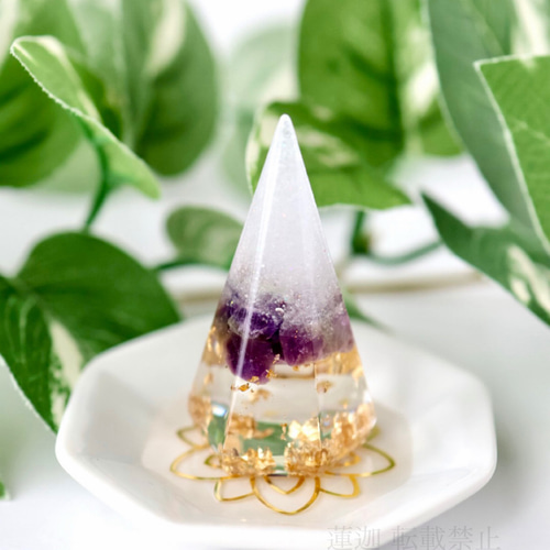 送料無料】アメジスト 水晶 インテリア盛り塩 2個セット 六芒星 仏陀