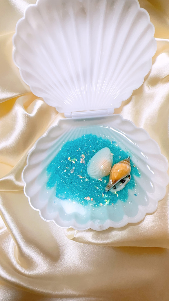 とても、綺麗な海のインテリアアート、海のインテリア、レジンの海です