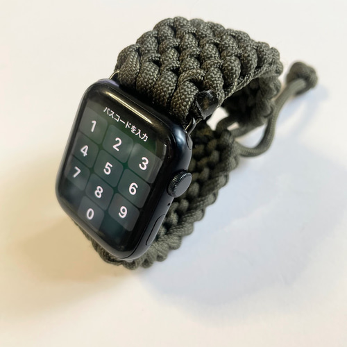 パラコード アップルウォッチ バンド44_Conquistador_OD 腕時計