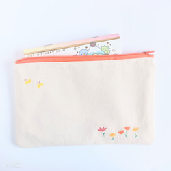 MARI❤チンアナゴ❤フラットポーチ❤ハンドメイド MARI様専用❤チンアナゴ❤フラットポーチ❤ハンドメイド
