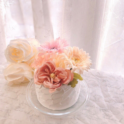 flower clay cake  お花のクレイケーキ 2枚目の画像