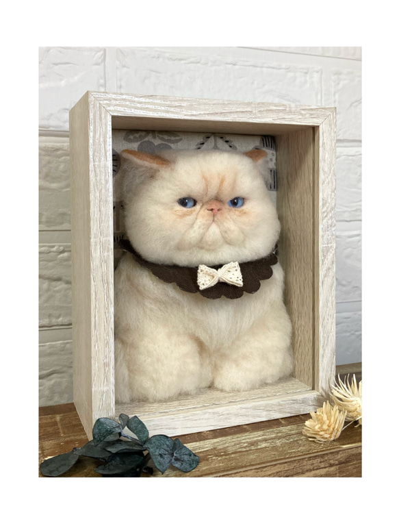 羊毛フェルト 猫 リアル オーダーメイド 展示作品 オーダー ﾟ* ﾟ⋆⸜⸝‍⋆* 羊毛フェルト リアル オーダーメイド オーダー nyanbox