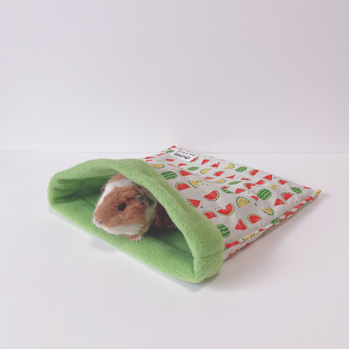 ハリネズミ寝袋 ドーム型スイカ赤 シンプル寝袋M (スイカ柄) クッション・ベッド cui-cuii 通販 16308428