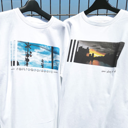 踏切 Tシャツ 半袖 ユニセックス メンズ レディース 夏 風景 4枚目の画像