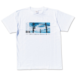 踏切 Tシャツ 半袖 ユニセックス メンズ レディース 夏 風景 1枚目の画像