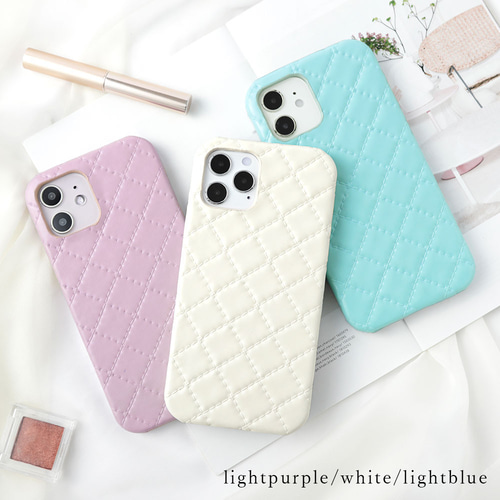 バイカラーリボンキルティングiPhoneケース – pium