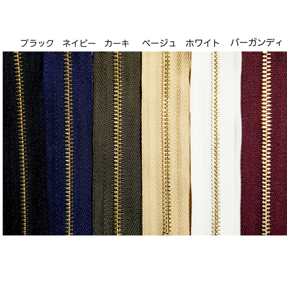 総手縫い　タンニン鞣し革のロゴ入りファスナーポーチ 7枚目の画像