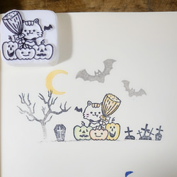 しまねこ ハロウィンはんこ 5枚目の画像